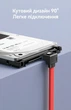 Кабель Vention SATA 3.0 6 Гбит/с угловой с защелками 0.5 м Красный (KDDRD) - изображение 8