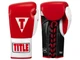 Професійні рукавички TITLE Classic Pro Fight Boxing Gloves 10 унцій XL червоний/білий (5931) - изображение 1