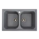 Гранитная мойка VALESO EQUATORIA 7950 Серый металлик - изображение 1