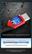 Кабель Vention USB-A - USB-C 3A QC 480 Мбіт/с 1 м Червоний (CODRF) - зображення 5