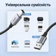Кабель для принтера Ugreen US369 USB 2.0 USB-A - USB-B 2 м Нейлонове обплетення 480 Мбіт/с Чорний (80803) - зображення 2