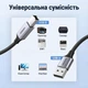 Кабель для принтера Ugreen US369 USB 2.0 Type-A - Type-B 3 м нейлоновая оплетка, 480 Мбит/с Черный (80804) - изображение 2