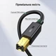 Кабель для принтера Ugreen US135 USB 2.0 Type-A - Type-B 5 м подвійні феритові кільця Чорний (10352) - зображення 4