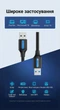 Кабель Vention USB 3.0 Type-A - Type-A 3 м 5 Гбіт/с 2A Чорний (CONBI) - зображення 3