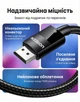 Кабель Ugreen DP114 DisplayPort v1.4 5 м 8K 60Hz 4K 144Hz 32.4 Гбит/с без фиксаторов Черный (80394) - изображение 5