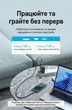 Кабель Vention 4 в 1 USB-A/USB-C - USB-C/Micro USB PD 100W 2 м Синій (CTLLH) - зображення 6
