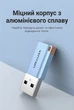 Адаптер Vention USB 3.1 Type-A - USB-C 10 Гбіт/с 3A підтримка гарнітури з ремінцем Сірий (CUAH0) - зображення 7
