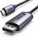 Кабель Ugreen CM556 USB-C - DisplayPort v1.4 1 м 8K 60Hz, 4K 240Hz, 32.4 Гбіт/с Чорний (25157) - зображення 1