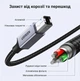 Кабель Ugreen US370 USB-C - USB-B 2.0 480 Мбит/с 1 м нейлоновая оплетка Серый (80805) - изображение 7