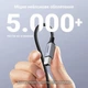 Кабель Ugreen US370 USB-C - USB-B 2.0 480 Мбит/с 1 м нейлоновая оплетка Серый (80805) - изображение 8