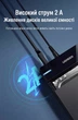 Кабель Ugreen US210 USB 3.0 Type-A - Type-B 5 Гбіт/с 2 А 2 м Чорний (10372) - зображення 2