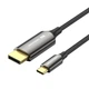 Кабель Vention USB-C - DisplayPort v1.4 двосторонній 8K 60Hz 4K 144Hz HDR 1 м Чорний (CRFBF) - зображення 1