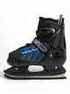 Коньки раздвижные ледовые Banwei 023 размер 35-38 Black-Blue - изображение 2