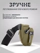 Сумка бананка мужская через плечо и на пояс VMHouse барсетка слинг кросс-боди маленькая сумочка для телефона хаки (0047-0004) - изображение 4