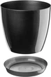 Doniczka na kwiaty z podstawką Kadax Agen 20 cm 3 szt. Grafitowa (K10593) - obraz 3