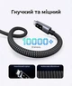 Кабель Ugreen Uno L509 USB-C - USB-C PD 3.0 100W 5A Smart LED-дисплей 1 м Сірий (35501) - зображення 8