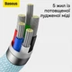 Кабель Baseus Crystal Shine USB-C - Lightning PD 20W 1.2 м Блакитний (CAJY001303) - зображення 3