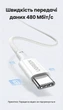 Кабель Ugreen L502 USB-C - USB-C PD 100W 5A QC4.0 нейлон 2 м Черный (65250) - изображение 7