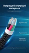Кабель магнитный Vention 2 в 1 USB-A - Micro USB / USB-C 3 A нейлон 1.5 м Серый (CQMHG) - изображение 9