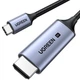 Кабель Ugreen CM565 USB-C - HDMI 2.1 1.5 м 8K 60Гц 4K 240Hz HDR10+ VRR eARC Сірий (90451) - зображення 1