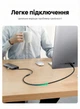 Кабель-подовжувач Ugreen US353 USB-C 3.2 Gen 2 PD 100W 10 Гбіт/с 4K 60Гц 1 м Чорний (10387) - зображення 6