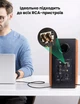 Аудиокабель Ugreen AV170 3.5 мм - 2RCA 3 м Hi-Fi, хлопковая оплетка Черный (80848) - изображение 5