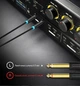 Аудиокабель Vention Jack 3.5 мм - 2xJack 6.5 мм 3 м Черный (BACBI) - изображение 4