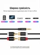 Переходник Vention 3.5 мм - 2RCA 0.3 м Алюминиевый корпус, позолоченные контакты Черный (VAB-R02-B030) - изображение 4