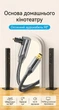 Кабель Vention Toslink Optical 1.5 м угловой 90° поворотный 360° Hi-Fi нейлон Черный (BKDBG) - изображение 2