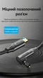 Кабель Vention Toslink Optical 1.5 м угловой 90° поворотный 360° Hi-Fi нейлон Черный (BKDBG) - изображение 8