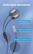 Аудіокабель Vention USB-C - 2 RCA 1.5 м Позолочені контакти, бавовняне обплетення Сірий (BGUHG) - зображення 13