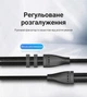 Кабель-сплиттер Vention 3.5 мм TRRS на микрофон и наушники 0.3 м Тканевая оплетка Черный (BBMBY) - изображение 12