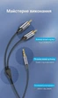 Аудіокабель Vention 3.5 мм - 2RCA 1.5 м Hi-Fi, позолочені конектори, бавовняне обплетення Сірий (BCNBG) - зображення 12