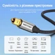 Оптический аудиокабель Vention Toslink 3 м S/PDIF, Hi-Fi, 5.1, в оплетке Серый (BAVHI) - изображение 3