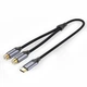 Перехідник Vention USB-C - 2xRCA 0.5 м DAC, Hi-Fi, гнізда Сірий (BGVHD) - зображення 1