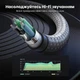 Кабель-сплітер Ugreen AV140 3.5 мм - 2x3.5 мм 20 см TRRS, для гарнітури та мікрофона, нейлонове обплетення Білий (10790) - зображення 5