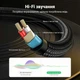 Аудіокабель Ugreen AV126 Jack 3.5 мм - 2x Jack 6.35 мм 3 м Hi-Fi, нейлонове обплетення, позолочені конектори Чорний (10618) - зображення 3