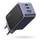 Зарядний пристрій Ugreen X553 2xUSB-C + USB-A 65W GaN PD QC4.0 PPS Сірий (35042) - зображення 1