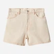 Джинсовые шорты женские Mango Zoe 47017879-07 36 Бежевые (8445922165833) - изображение 6