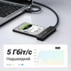 Адаптер Ugreen CM321 USB-C - SATA III для 2.5" HDD/SSD 5 Гбит/с UASP 50 см Черный (70610) - изображение 9