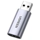 Внешняя звуковая карта Ugreen CM383 USB - 3.5 мм TRRS 24 бит 96 кГц Серый (80864) - изображение 1