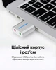 Внешняя звуковая карта Vention USB 2.0 - 2x 3.5 мм 2.1 канал Алюминий Серебристый (VAB-S13) - изображение 9