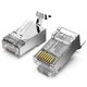 Коннектор Vention Cat.7 FTP RJ45 8P8C 50 шт 50U Gold Plated под жилу 1.5 мм со вставкой Серебристый (IDER0-50) - изображение 1