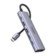USB-хаб Ugreen CM511 USB-C - HDMI 4K 60Hz / 2xUSB-A / 2xUSB-C 10Gbps / PD 100W Сірий (35999) - зображення 2