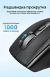 Миша бездротова Ugreen M751 Bluetooth 5.4/2.4 ГГц 5000 DPI Безшумна з бічним колесом Чорна (45792) - зображення 4