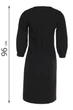 Жіноча святкова сукня зі складками LadyLike 42 Чорний (ll2204220090362) - изображение 2