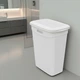 Кошик для білизни з кришкою і ручками, пластиковий 43 л, Білий (007-WHITE) - зображення 3