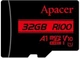 Карта пам'яті microSDHC, 32Gb, Apacer R100, без адаптера (AP32GMCSH10UB-RA) - зображення 3