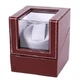 Скринька для підзаводу годинника Віндер тайммувер Watch Winder (Коричневий з сірим) - зображення 2