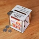 Именная Новогодняя копилка с персонализацией Еко Стиль 12×12×12 см оригинальный подарок - изображение 5
